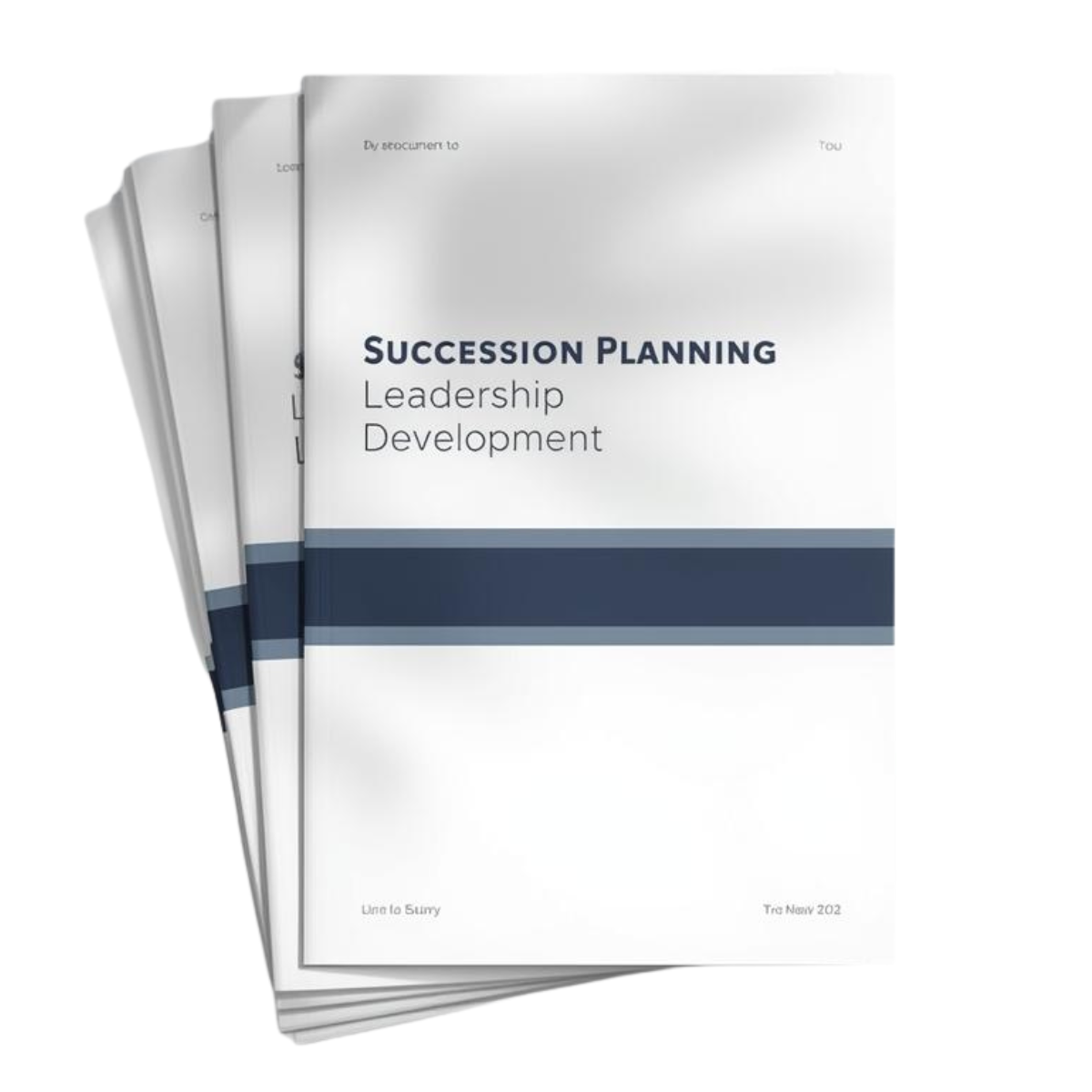 Succession Planning and Leadership Development Kit document mockup showing structured leadership and succession planning templates.